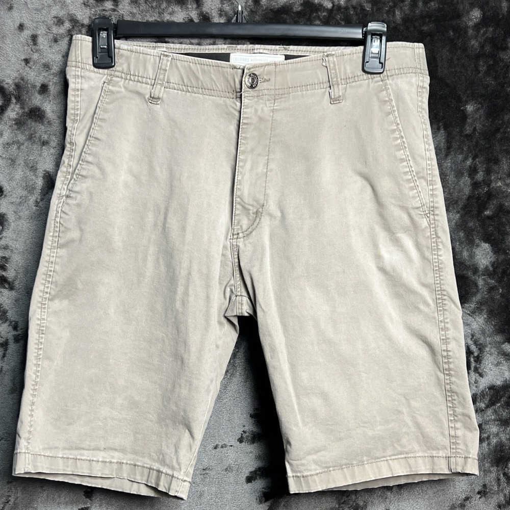 Alexander Julian Colors Men's‎ 34 Taupe Stretch Chino Casual Shorts